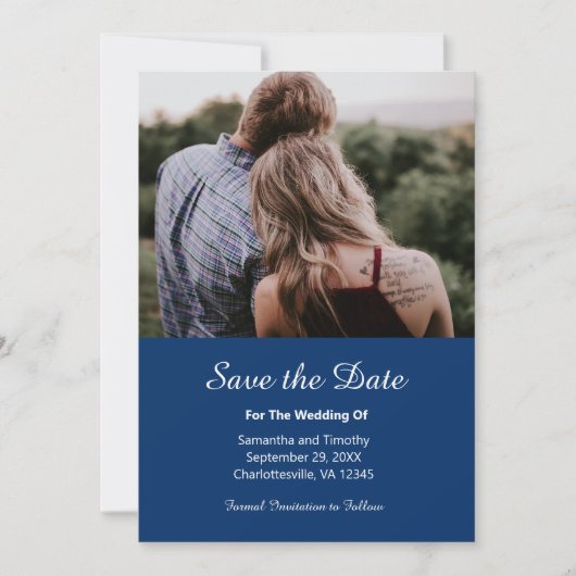 Save The Date Photo QR Code Mariage Fiançailles Enregistrer La D (Devant)