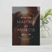 Save The Date Photo romantique (Debout devant)