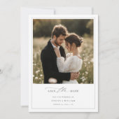 Save The Date Photo romantique Rustique Boho Frame Mariage (Devant)