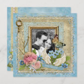 Save The Date Photo romantique Sauvez la date (Devant / Derrière)