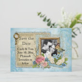 Save The Date Photo romantique Sauvez la date (Debout devant)