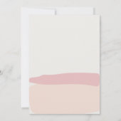 Save The Date Photo Rose Abstrait moderne Blush (Dos)