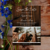 Save The Date Photo Rustique Enregistrer La Date