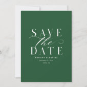Save The Date Photo Rustique Moderne Enregistrer La Date Code QR (Devant)