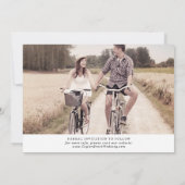 Save The Date Photo Rustique Script Enregistrer La Date (Dos)