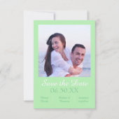 Save The Date Photo Seafoam Vertical - 3x5 Enregistrer la date (Devant)