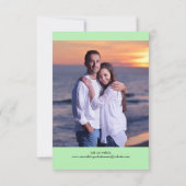 Save The Date Photo Seafoam Vertical - 3x5 Enregistrer la date (Dos)