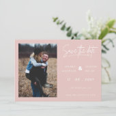 Save The Date Photo simple à main (Debout devant)