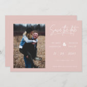 Save The Date Photo simple à main (Devant / Derrière)