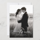 Save The Date Photo simple élégant moderne (Devant)