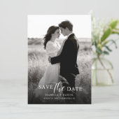 Save The Date Photo simple élégant moderne (Debout devant)