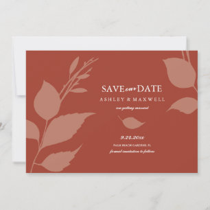 Save The Date Photo simple en terre cuite