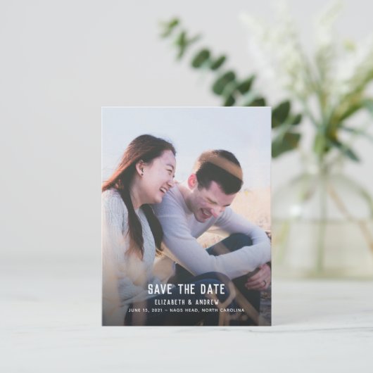 Save The Date Photo simple Enregistrer la date (Debout devant)