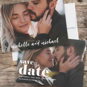 Save The Date Photo simple Enregistrer la date 2 Typographie pho