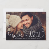 Save The Date Photo simple Enregistrer les dates, écriture manus (Devant)