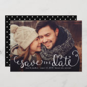 Save The Date Photo simple Enregistrer les dates, écriture manus (Devant / Derrière)