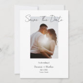 Save The Date Photo simple et chic (Devant)