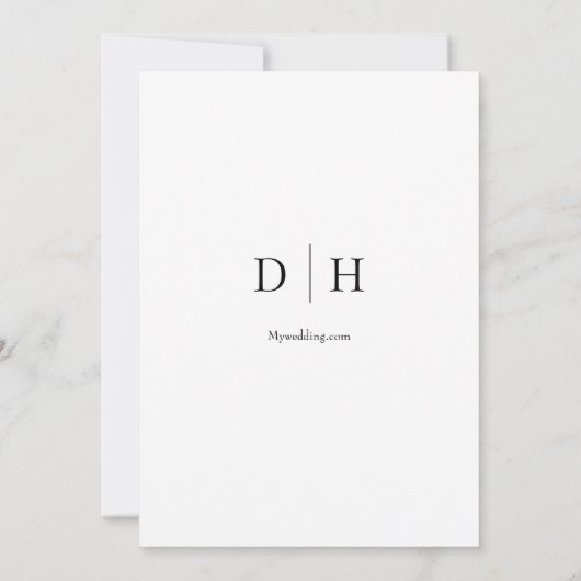 Save The Date Photo simple et chic (Dos)