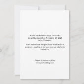 Save The Date Photo simple et élégante (Dos)
