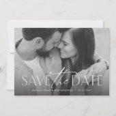 Save The Date Photo simple et élégante classique (Devant)