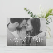 Save The Date Photo simple et élégante classique (Debout devant)