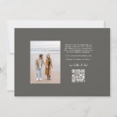 Save The Date Photo simple et élégante classique (Dos)