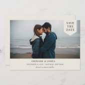 Save The Date Photo simple étiquetée (Devant / Derrière)