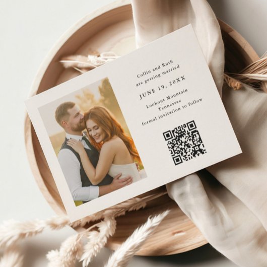 Save The Date Photo simple Mariage