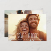 Save The Date Photo simple moderne (Devant / Derrière)