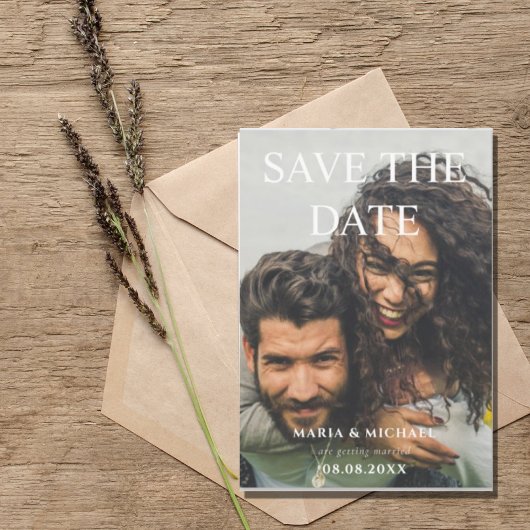 Save The Date Photo simple moderne 