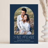 Save The Date Photo simple moderne Marine Arch