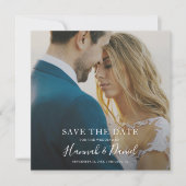 Save The Date Photo simple style Enregistrer la date de mariage (Devant)
