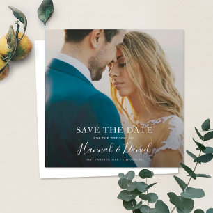 Save The Date Photo simple style Enregistrer la date de mariage 