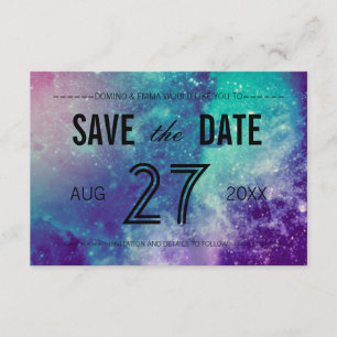 Save The Date Photo Smokey Galaxy Enregistrer la date