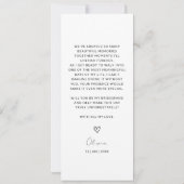 Save The Date Photo Strip 4 Photos Bridesmaid Proposition Card (Dos)