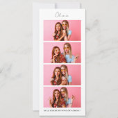 Save The Date Photo Strip 4 Photos Bridesmaid Proposition Card (Devant)