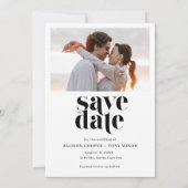 Save The Date Photo Strip Modern Wedding Enregistrer la date (Dos)