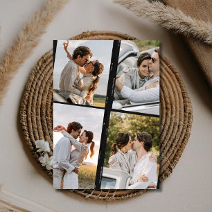 Save The Date Photo Strip Modern Wedding Enregistrer la date