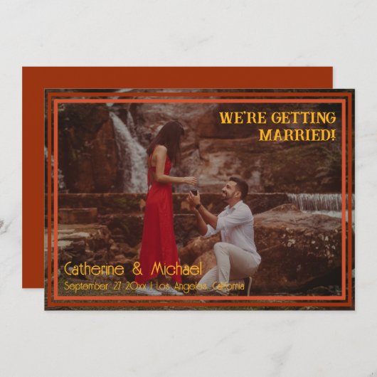 Save The Date Photo Super de Retro 70 (Devant / Derrière)