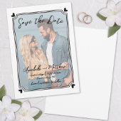 Save The Date Photo tirée à la main Mariage Whimsical unique