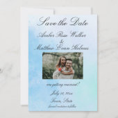 Save The Date Photo "True Love Blue" (Devant)