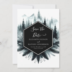 Save The Date Photo unique Mariage de montagne