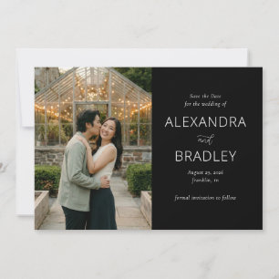 Save The Date Photo verte romantique