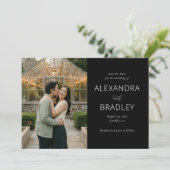 Save The Date Photo verte romantique (Debout devant)