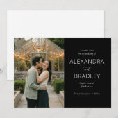 Save The Date Photo verte romantique (Devant / Derrière)