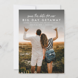 Save The Date Photo verticale de mariage à destination