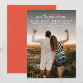 Save The Date Photo verticale de mariage à destination (Devant / Derrière)