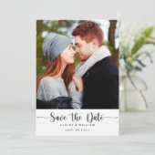 Save The Date Photo verticale simple et élégante Enregistrer la (Debout devant)