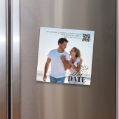 Save the Date Photo Wedding Magnetic