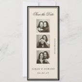 Save The Date Photobooth éditorial vintage (Devant)